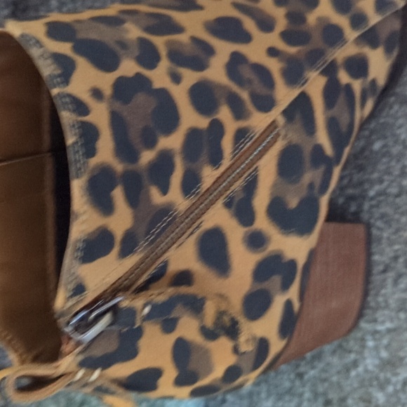 Aqua college leopard suede boots - Picture 3 of 8